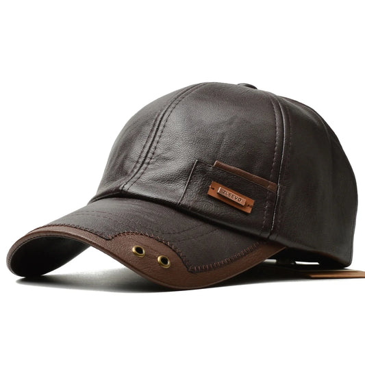 Mavric Leather Cap